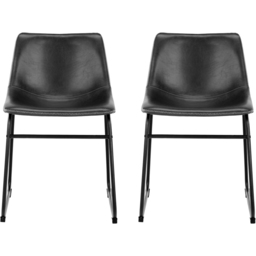 Florence Oregon Set of 2 Black Dining Chairs - Furniture To Go - Wilko - thumbnail 4