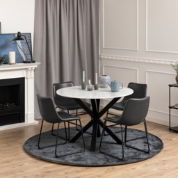 Florence Oregon Set of 2 Black Dining Chairs - Furniture To Go - Wilko - thumbnail 7