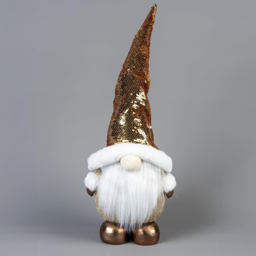 Shatchi Gnome Santa Figurine 44cm - Gold - Wilko - thumbnail 3