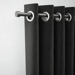 Rothley 125-216cm Gunmetal Extendable Stud Finials Curtain Pole - Silver - Wilko - thumbnail 3