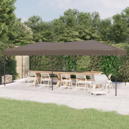 vidaXL 3 x 6m Taupe Foldable Party Tent - Brown - Wilko - thumbnail 1