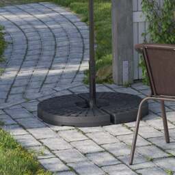 Living and Home Beige Solar LED Crank Lift  Parasol with Cross and Fillable Base 3m - Cream - Wilko - thumbnail 7