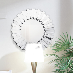 Comfy Living 3D Sunburst Round Mirror 60cm - Wilko - thumbnail 3