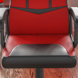 Vida Designs Comet Red and Black Swivel Office Chair - Size: 55 x 58 x 101cm - Wilko - thumbnail 5