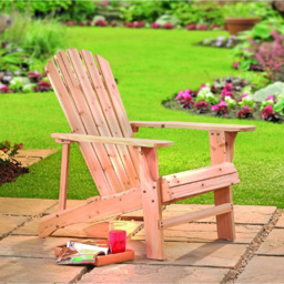 Garden Gear Wooden Adirondack Chair 2 Pack - Size: 95 x 56 x 28cm - Brown - Wilko - thumbnail 4