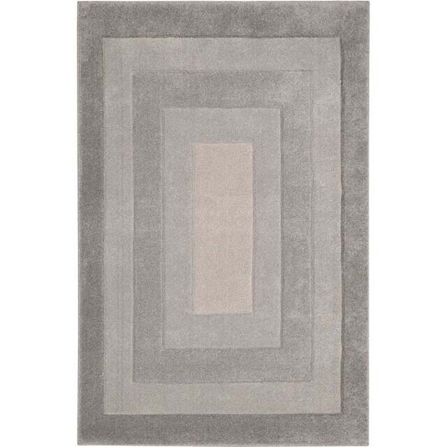 Homemaker Daytona Border Grey Rug 80 x 150cm - Wilko - image 1