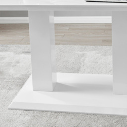 Furniturebox Molini Fortana 6 Seater Dining Set White Gloss Black and Chrome - Wilko - thumbnail 7