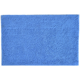 Allure Bath Fashions Blue Chenille Microfibre Supersoft Non-Slip Bobble Bath Mat 50 x 80cm - Wilko