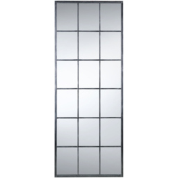 Julian Bowen Somma Large Window Mirror - Size: 180 x 70cm - Silver - Wilko - thumbnail 4