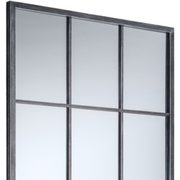 Julian Bowen Somma Large Window Mirror - Size: 180 x 70cm - Silver - Wilko - thumbnail 5