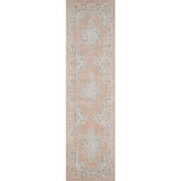 Desire Rugs Maia Coral Orchid Floral Non Slip Rug 60 x 220cm - Orange - Wilko - thumbnail 1