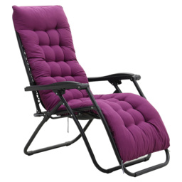 Living and Home Purple Sun Lounger Cushion Cover - Size: 8x160x50cm - Wilko - thumbnail 5
