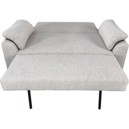 DS Living Vico 2 Seater Silver Woven Fabric Pull Out Sofa Bed - Wilko - thumbnail 5