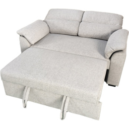 DS Living Vico 2 Seater Silver Woven Fabric Pull Out Sofa Bed - Wilko - thumbnail 4