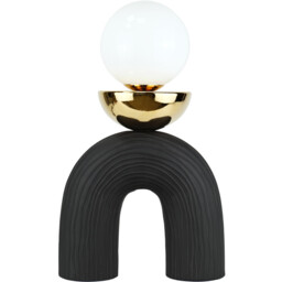 Ozias Table Lamp Black and Gold - Wilko - thumbnail 7