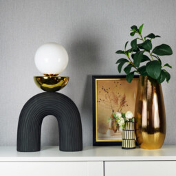 Ozias Table Lamp Black and Gold - Wilko - thumbnail 6