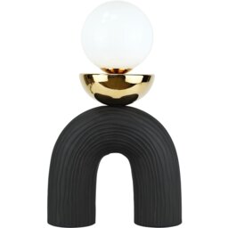 Ozias Table Lamp Black and Gold - Wilko - thumbnail 1
