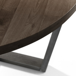 Julian Bowen Brooklyn 4 Seater Round Table Dark Oak - Brown - Wilko - thumbnail 6