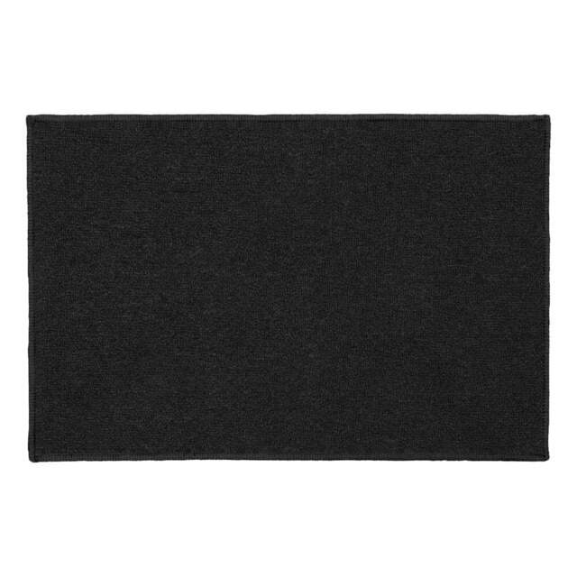 JVL Eden Black Indoor Machine Washable Doormat 40 x 60cm - JVL Homewares - Wilko - image 1