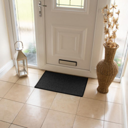 JVL Eden Black Indoor Machine Washable Doormat 40 x 60cm - JVL Homewares - Wilko - thumbnail 3