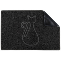 Oseasons Black Cat Embossed Doormat 75 x 44cm - Wilko - thumbnail 4