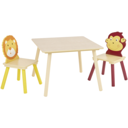 Liberty House Toys Kids Jungle Table and Chairs Set - Size: 44 x 60 x 60cm - Wilko - thumbnail 3