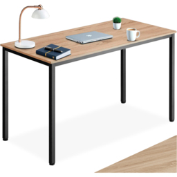 tectake Vanport Oak Sonoma Office Desk with Plastic Feet - Brown - Wilko - thumbnail 3