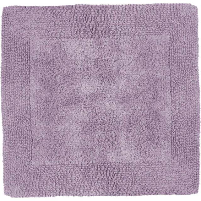 Allure Bath Fashions Elegance Heather Reversible Square Bath Mat 55 x 55cm - Size: 53 x 55cm - Purple - Wilko - image 1