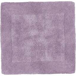 Allure Bath Fashions Elegance Heather Reversible Square Bath Mat 55 x 55cm - Size: 53 x 55cm - Purple - Wilko