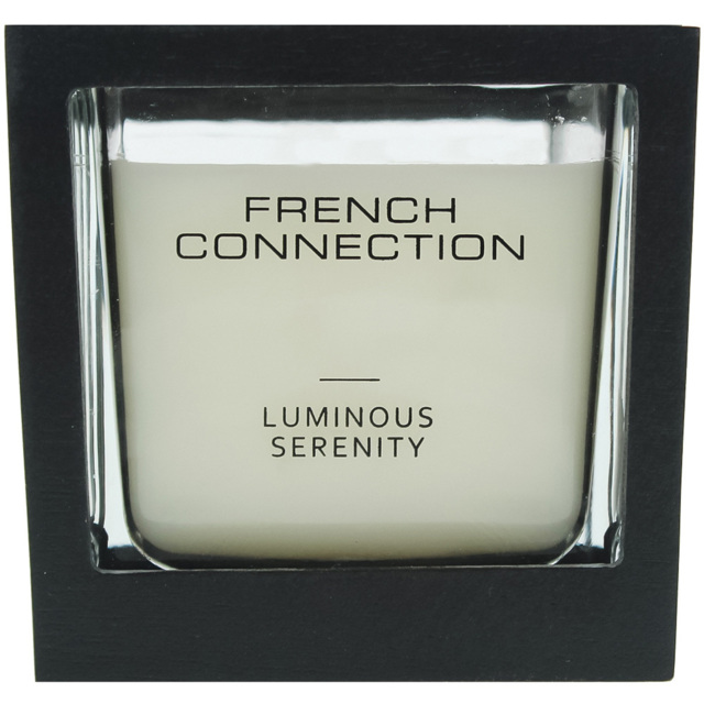 French Connection Wooden Collection Luminous Serenity Scented Candle - Size: 9.1 x 9.9 x 9.4cm - n/a - Wilko - image 1