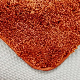 Velosso Linear Orange Bath Mat Set - Size: 50 x 80 x 1cm - Wilko - thumbnail 4
