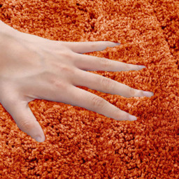 Velosso Linear Orange Bath Mat Set - Size: 50 x 80 x 1cm - Wilko - thumbnail 5