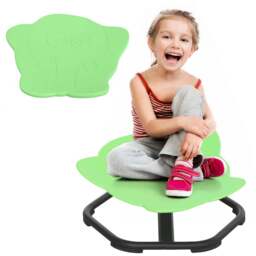 AIYAPLAY Green and Black Sensory Spinning Chair - Wilko - thumbnail 3