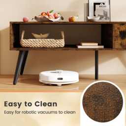 Costway Single Drawer Single Shelf Rustic Brown Rectangular Coffee Table - Size: 109 x 55 x 42cm - Wilko - thumbnail 7