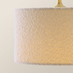 ValueLights Reni Cream Boucle Drum Shade 3 Drop Bar Gold Diner LED Ceiling Light - Size: 123.5 x 98 x 25cm - Black - Wilko - thumbnail 4