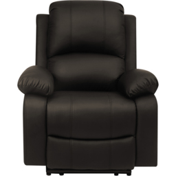 Comfy Living Brown PU Leather Electric Recliner Chair - Size: Single - Wilko - thumbnail 3
