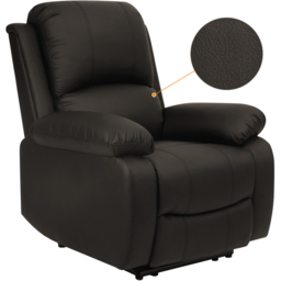 Comfy Living Brown PU Leather Electric Recliner Chair - Size: Single - Wilko - thumbnail 5