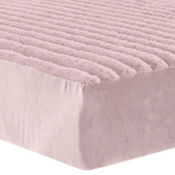 Velosso Double Blush Jumbo Cord Fitted Bed Sheet - Wilko