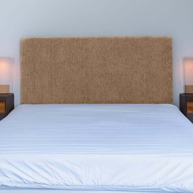 Bedmaster Valencia Single Mink Chenille Plain Headboard - Cream - Wilko - image 1