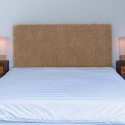 Bedmaster Valencia Single Mink Chenille Plain Headboard - Cream - Wilko