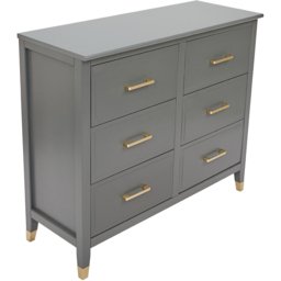 Palazzi 6 Drawer Grey Chest of Drawers - Wilko - thumbnail 5