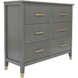 Palazzi 6 Drawer Grey Chest of Drawers - Wilko - thumbnail 3