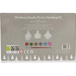 Christmas Bauble Painting Kit - White - All I Want For Christmas - Wilko - thumbnail 4