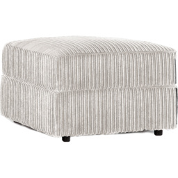 Luxor Silver Jumbo Cord Footstool - Size: 45 x 55 x 55cm - Wilko - thumbnail 3