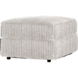 Luxor Silver Jumbo Cord Footstool - Size: 45 x 55 x 55cm - Wilko - thumbnail 4