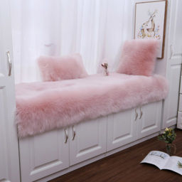 Rectangle Soft Shaggy Rug 60 x 120Cm - Size: 3 x 120 x 60cm - Pink - Living and Home - Wilko - thumbnail 5
