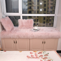 Rectangle Soft Shaggy Rug 60 x 120Cm - Size: 3 x 120 x 60cm - Pink - Living and Home - Wilko - thumbnail 4
