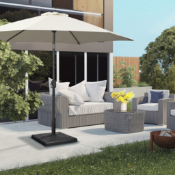 Outsunny Black Resin Garden Parasol Base 19kg - Size: Single - Wilko - thumbnail 7