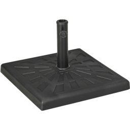 Outsunny Black Resin Garden Parasol Base 19kg - Size: Single - Wilko - thumbnail 1