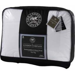 The Lyndon Company Double Natural Goose Feather and Down Duvet 10.5 Tog - White - Wilko